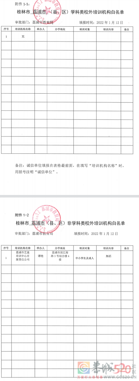 桂林最全校外培训机构黑白名单公布！728 / 作者:论坛小编01 / 帖子ID:292356