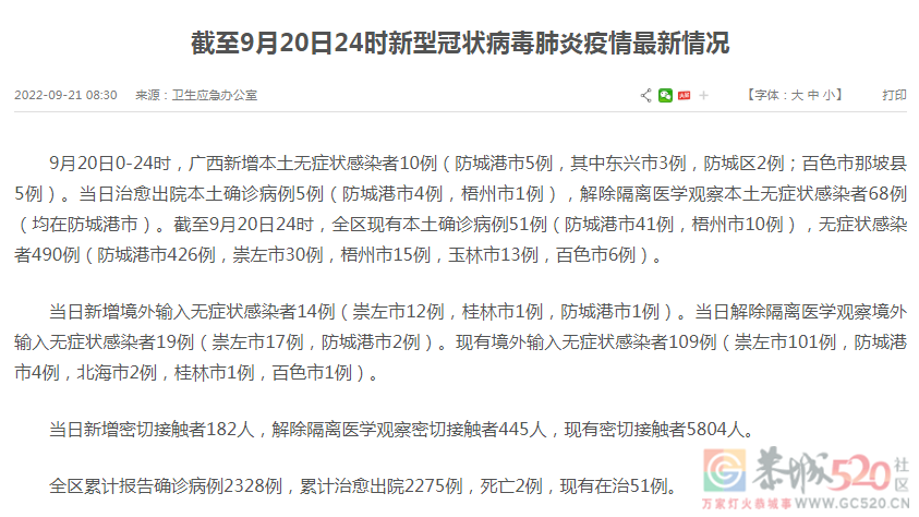 桂林新增1例境外输入无症状感染者199 / 作者:登山涉水 / 帖子ID:299598