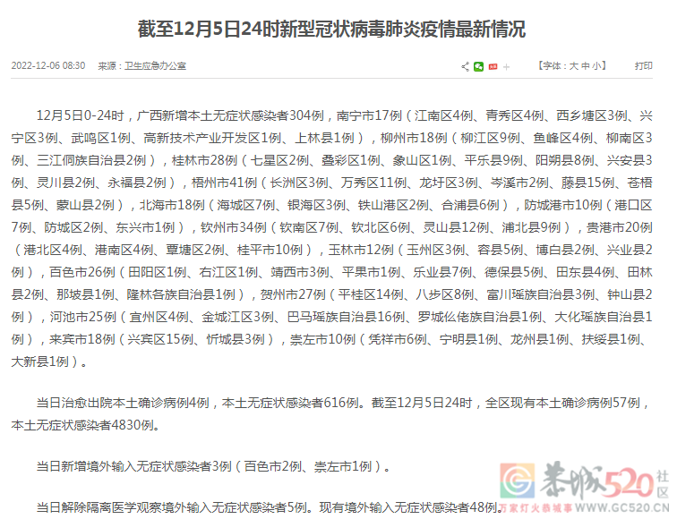 12月5日，桂林新增28例无症状感染者490 / 作者:登山涉水 / 帖子ID:302100