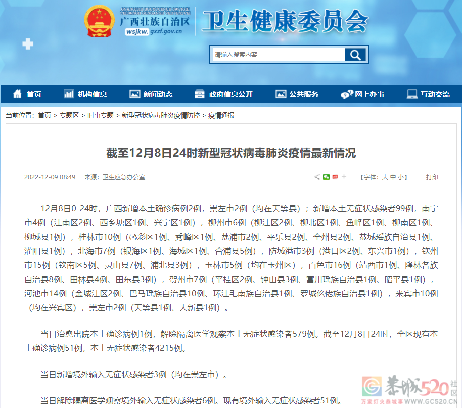 截至12月8日24时新型冠状病毒肺炎疫情最新情况541 / 作者:登山涉水 / 帖子ID:302184