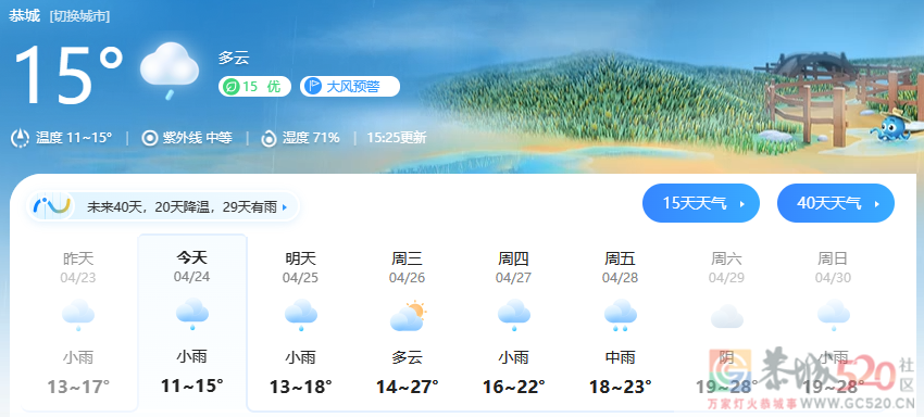 恭城天气“一身反骨”，你今天穿的什么？572 / 作者:论坛小编01 / 帖子ID:306192