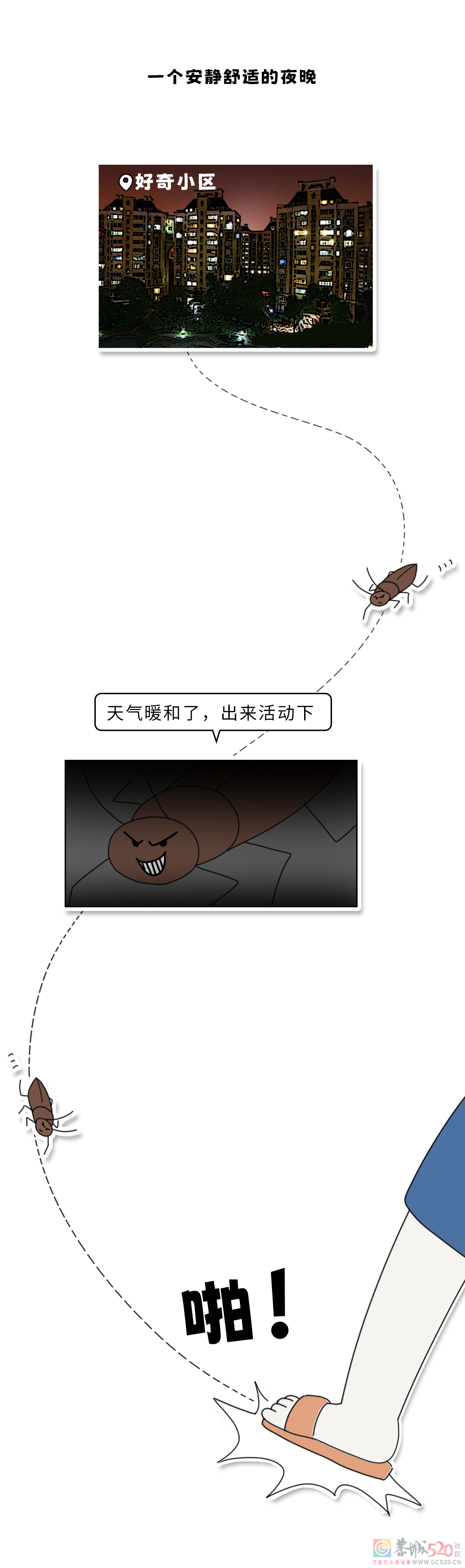 家里踩死的蟑螂，为什么第二天突然消失了？708 / 作者:健康小天使 / 帖子ID:306505
