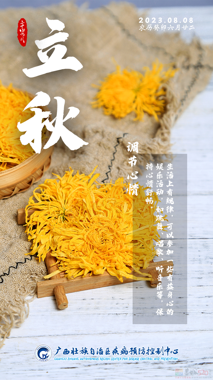 今日立秋 | 广西的秋天悠悠来，保持平常心迎接每一天！815 / 作者:健康小天使 / 帖子ID:309213