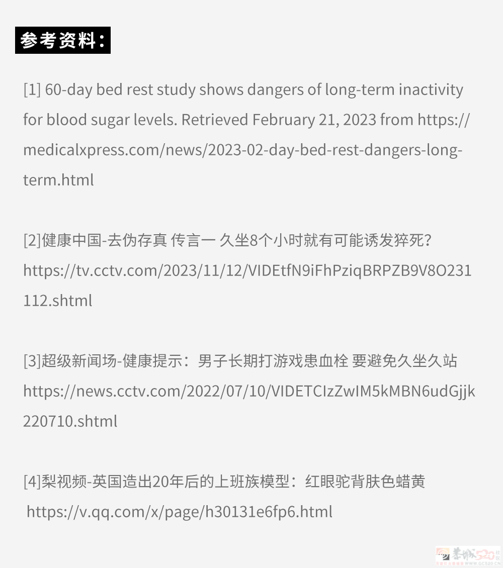久坐 VS 久站 VS 久躺，哪个对身体伤害更大？100 / 作者:儿时的回忆 / 帖子ID:312926