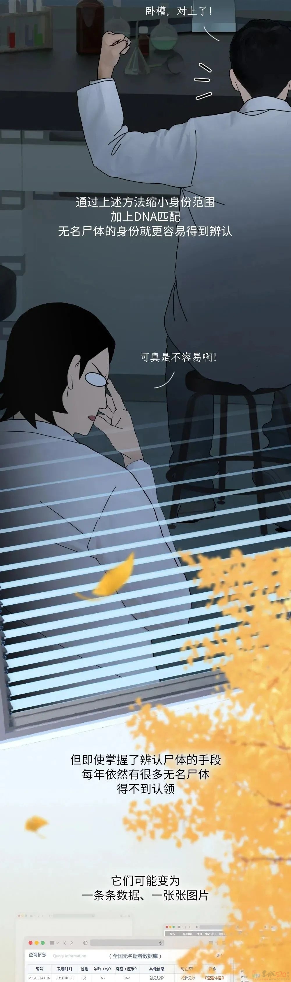 辨认一具无名尸体，要分几步？805 / 作者:儿时的回忆 / 帖子ID:313002