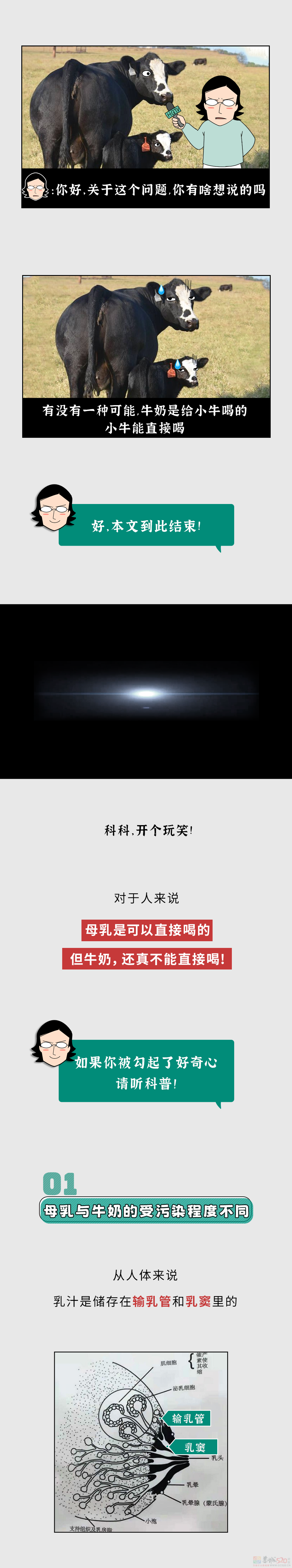 为啥现挤出来的牛奶千万不能喝？母乳却能直接喝？949 / 作者:儿时的回忆 / 帖子ID:313978
