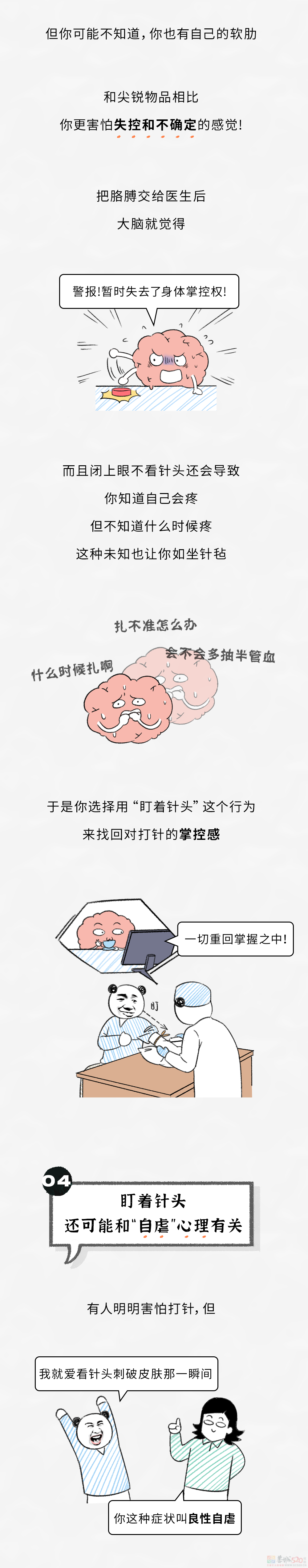 为啥打针时有人一定要盯着针头，有人一眼也不敢看？383 / 作者:儿时的回忆 / 帖子ID:315984