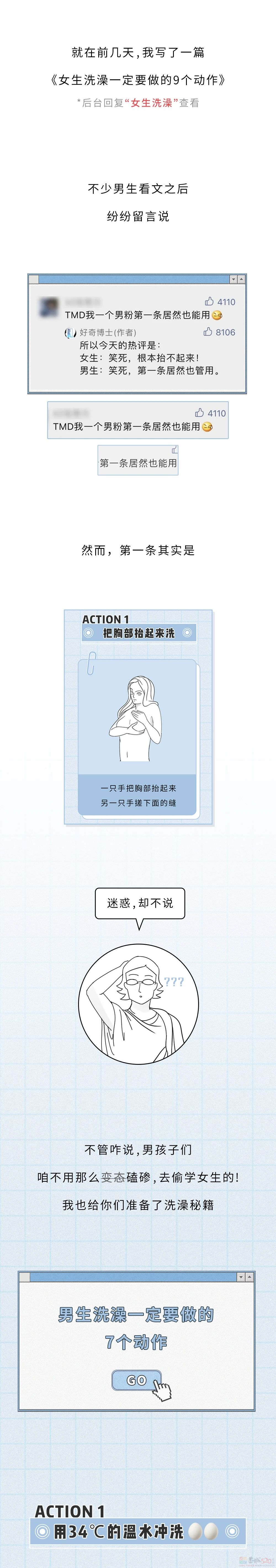 男生洗澡一定要做的7个动作!（女生禁入）153 / 作者:儿时的回忆 / 帖子ID:316636