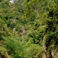 加会大山上蕉峡谷风光